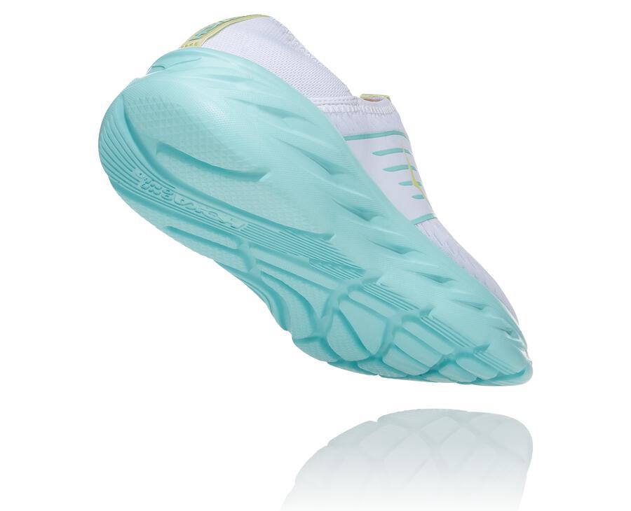 Hoka One One Sandalet Kadın Beyaz/Mavi - Ora Recovery - NF7092435